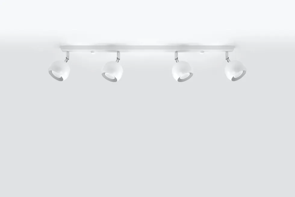 Deckenspot OCULARE 4L Weiß - 4x GU10 Fassung - max. 4x40W - exkl. LED's