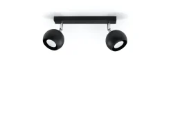 Deckenspot OCULARE 2 Schwarz - 2x GU10 Fassung - max. 2x40W - exkl. LED's