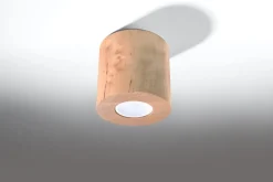 Deckenspot ORBIS Natur Holz - 1x GU10 Fassung - max. 40W - exkl. LED's