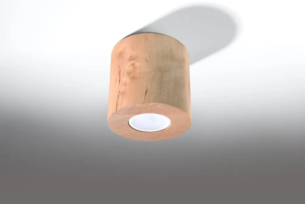 Deckenspot ORBIS Natur Holz - 1x GU10 Fassung - max. 40W - exkl. LED's