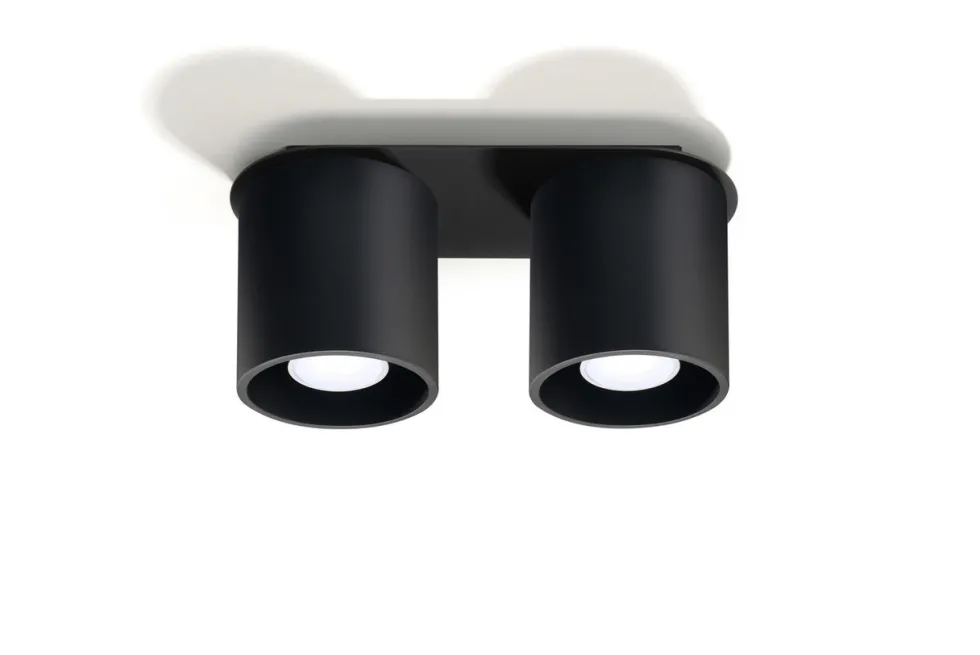 Deckenspot ORBIS 2 Schwarz - 2x GU10 Fassung - max. 2x40W - exkl. LED's