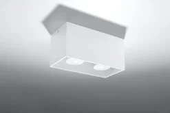 Deckenspot QUAD Weiß - 2x GU10 Fassung - max. 2x40W - exkl. LED's