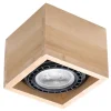 Deckenspot QUATRO 1 Holz Natur - 1x GU10 / ES111 - max. 40W - exkl. LED's