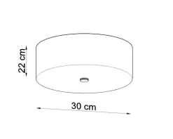 Deckenspot SKALA 30 Schwarz - 3x E27 Fassung - max. 3x60W - exkl. LED's