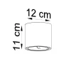 Deckenspot TIUBE Schwarz - 1x GU10 / ES111 Fassung - max. 40W - exkl. LED's