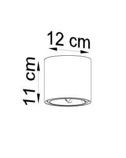 Deckenspot TIUBE Schwarz - 1x GU10 / ES111 Fassung - max. 40W - exkl. LED's