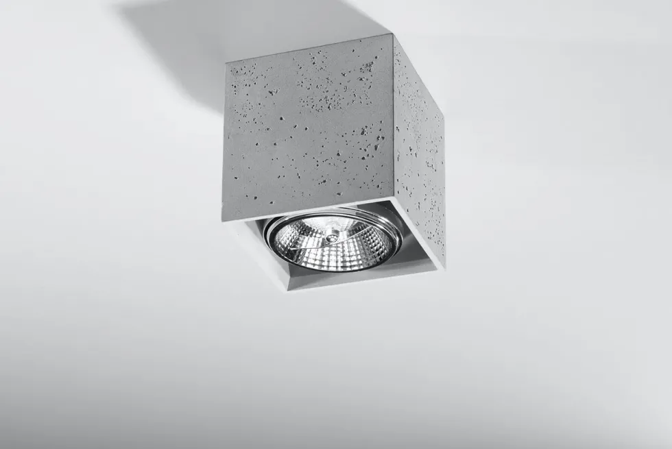 Deckenspot VALDE Beton - 1x GU10 Fassung - max. 40W - exkl. LED's