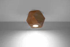 Deckenspot WOODY 1 Holz Natur - 1x GU10 Fassung - max. 40W - exkl. LED's