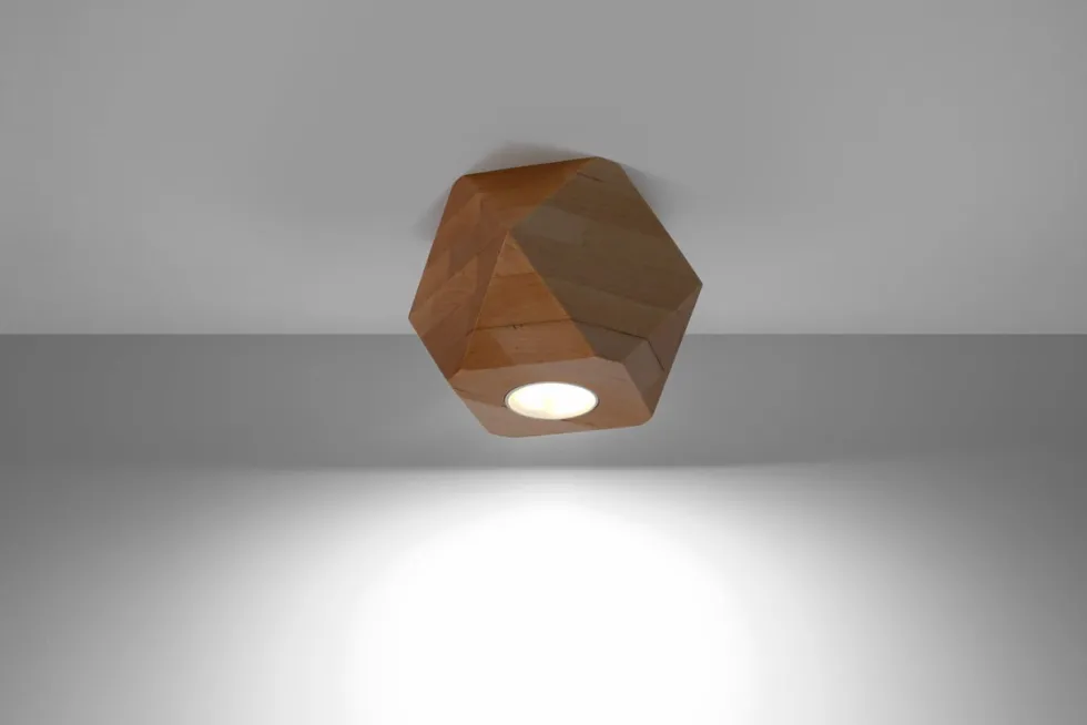 Deckenspot WOODY 1 Holz Natur - 1x GU10 Fassung - max. 40W - exkl. LED's