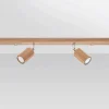 Deckenspot ZEKE 4 Eiche - 4x GU10 Fassung - max. 4x40W - exkl. LED's