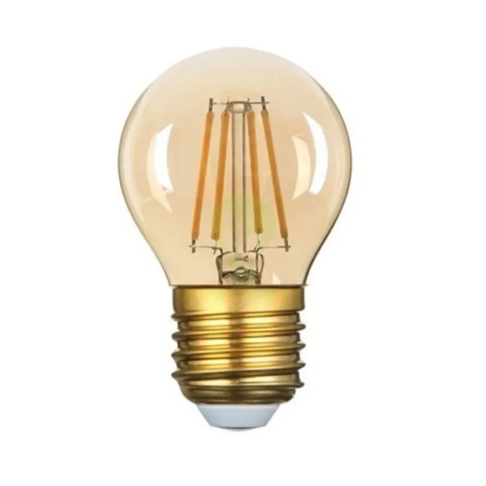 Dimmbare LED Fadenlampe G45 - E27 - 4W - 2200K Extra Warmweiß - 230V