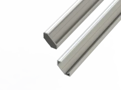 Eckprofil Aluminium - L2020xB16xH8,5mm - Silber + Abdeckung matt