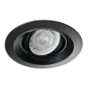 Einbaurahmen Colie Mattschwarz - Sägegröße 75mm - vertieft - exkl. LED Spot