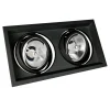 Einbaurahmen Maxi DUE - GU10 AR111 - exkl. LED Spot - Mattschwarz