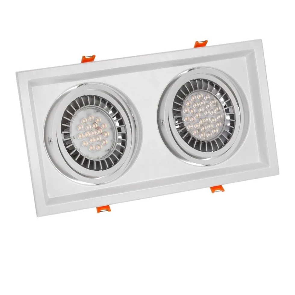 Einbaurahmen Maxi DUE - GU10 AR111 - exkl. LED Spot - Weiß