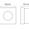 Einbaurahmen - Weiß - Sägegröße - 73mm - exkl. LED Spot