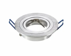 Einbauring Ø 75 mm – schwenkbar – GU10/MR16 – Aluminium Silber