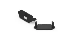 Endkappe für Aluminiumprofile - Schwarz