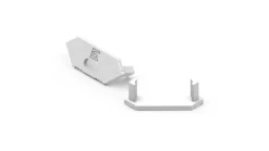 Endkappe für Aluminiumprofile - Weiß