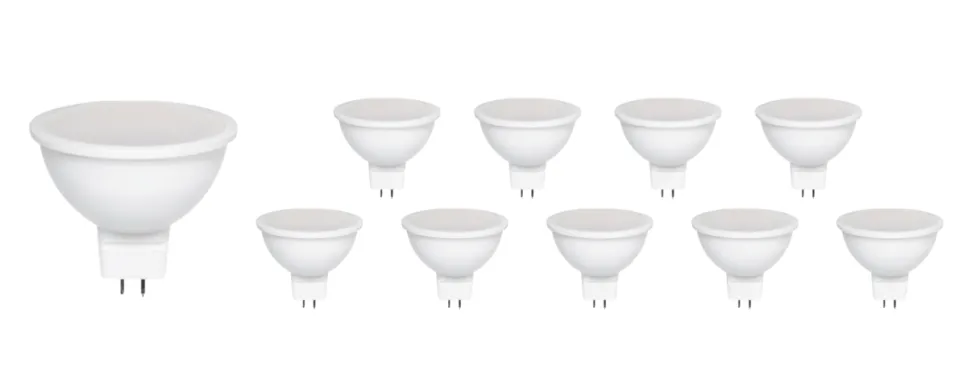 10er Pack - GU5.3 LED Spots - 4-5W entspricht 42W - Lichtfarbe optional