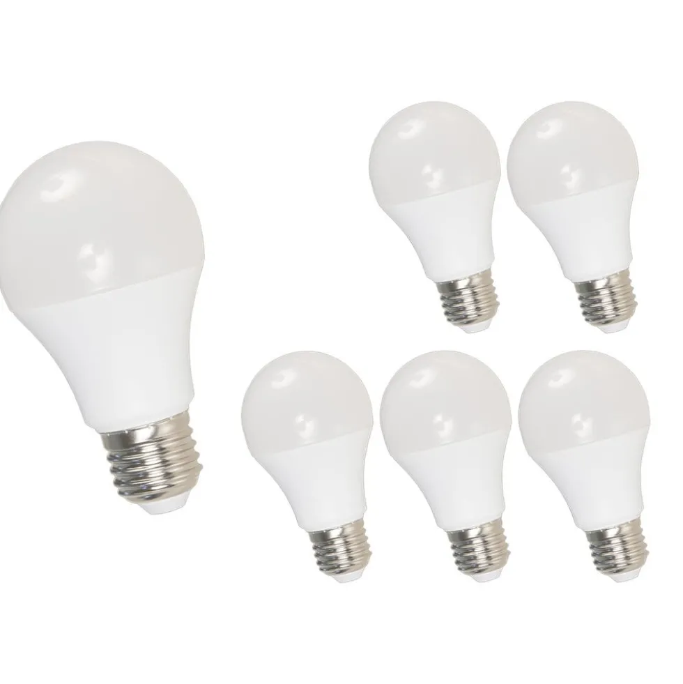 6er Pack - LED Lampe E27- A60 - 7W entspricht 70W - 4000K Neutralweiß