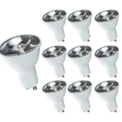 10er Pack - LED Spot GU10 - 6W entspricht 40W - 3000K Warmweiß - 10° Abstrahlwinkel