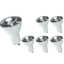 6er Pack - LED Spot GU10 - 6W entspricht 40W - 3000K Warmweiß - 10° Abstrahlwinkel