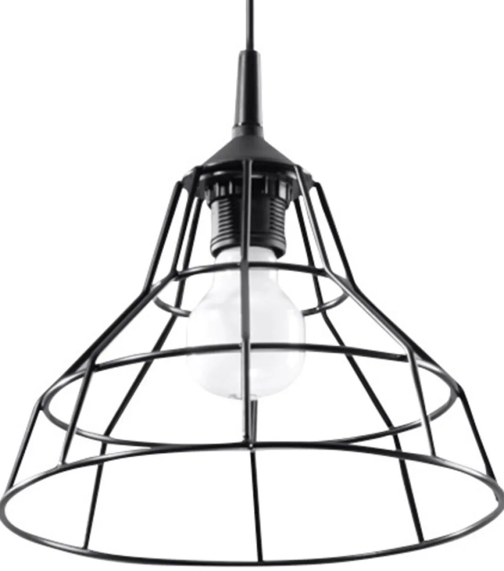Hängeleuchte ANATA Schwarz - 1x E27 Fassung - max. 60W - exkl. LED's