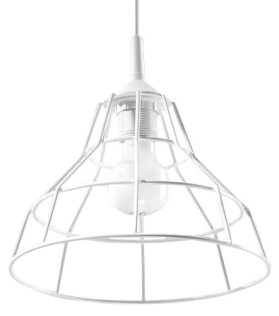 Hängeleuchte ANATA Weiß - 1x E27 Fassung - max. 60W - exkl. LED's