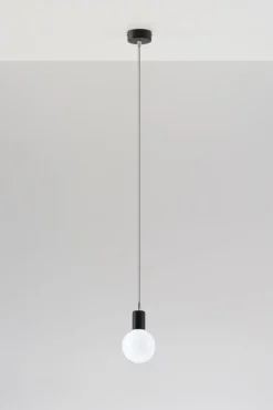 Hängeleuchte EDISON Grau - 1x E27 Fassung - max. 60W - exkl. LED's