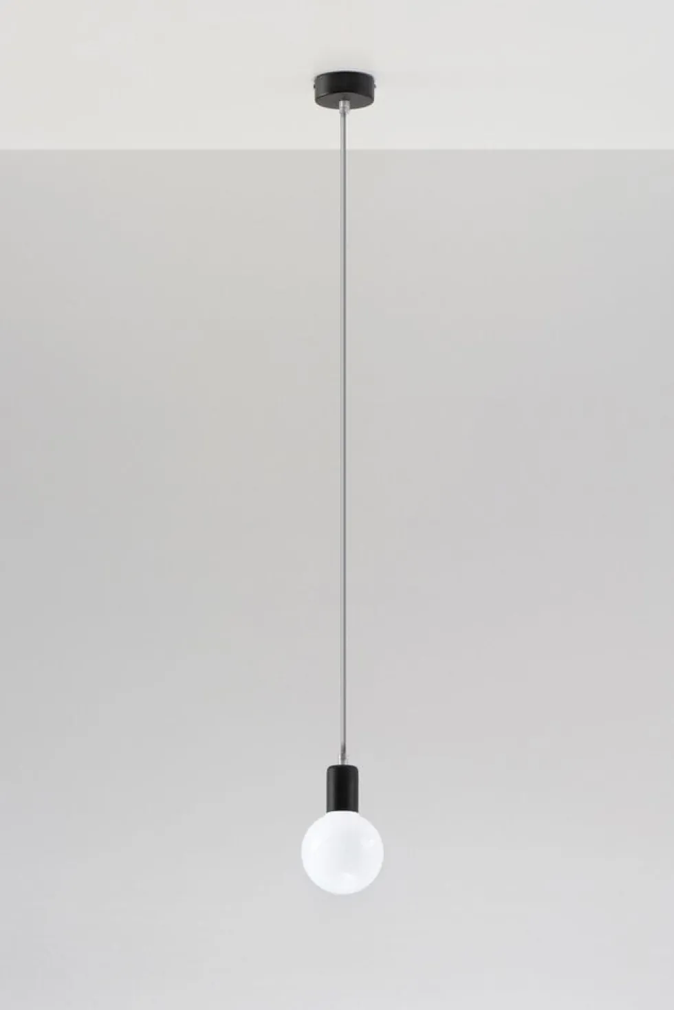 Hängeleuchte EDISON Grau - 1x E27 Fassung - max. 60W - exkl. LED's