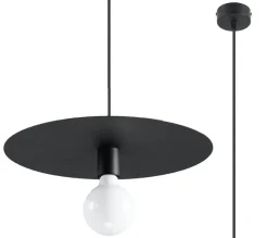 Hängeleuchte FLAVIO Schwarz - 1x E27 Fassung - max. 60W - exkl. LED's