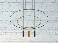 Hängeleuchte HOLAR 1 Schwarz - 1x GU10 Fassung - max. 40W - exkl. LED's