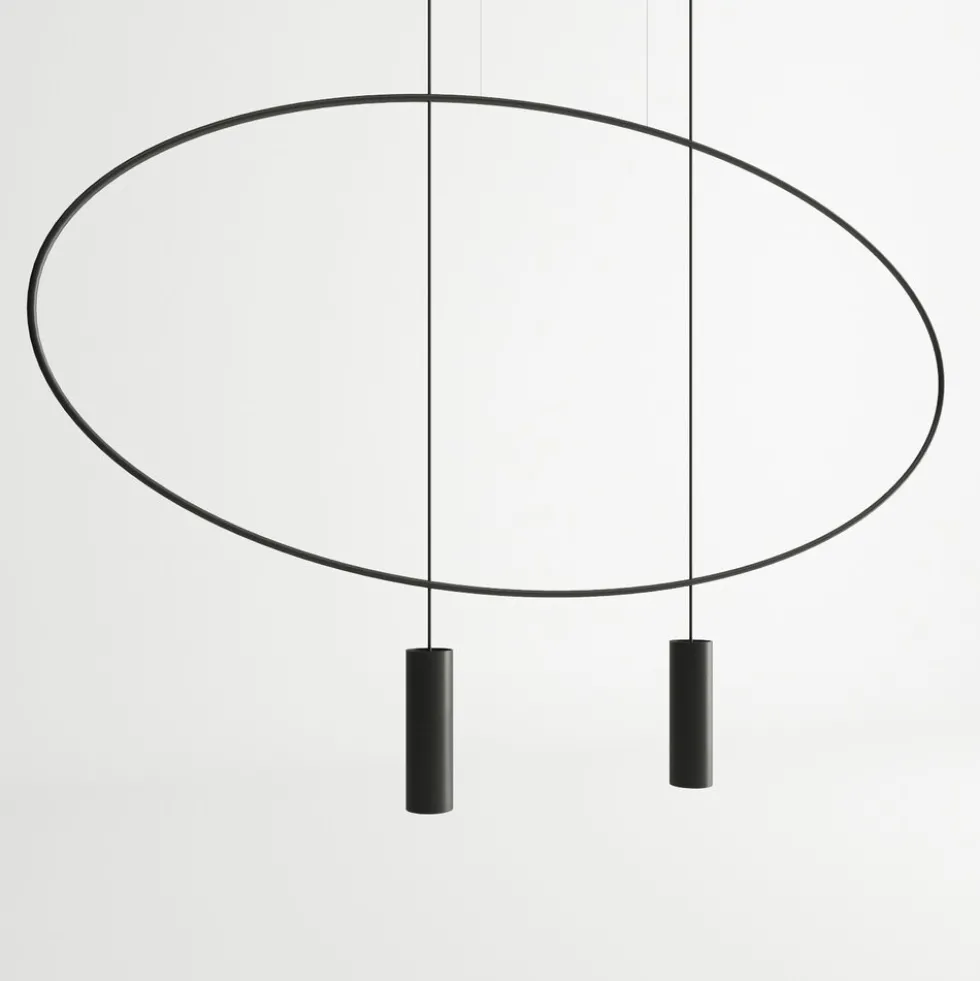 Hängeleuchte HOLAR 2 Schwarz - 2x GU10 Fassung - max. 2x40W - exkl. LED's