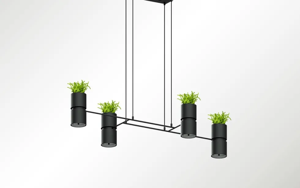 Hängeleuchte KUKKIA Schwarz - 4x GU10 / ES111 Fassung - max. 4x40W - exkl. LED's