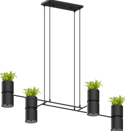 Hängeleuchte KUKKIA Schwarz - 4x GU10 / ES111 Fassung - max. 4x40W - exkl. LED's