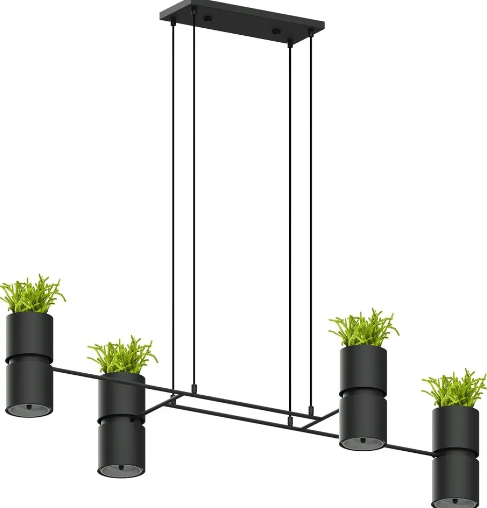 Hängeleuchte KUKKIA Schwarz - 4x GU10 / ES111 Fassung - max. 4x40W - exkl. LED's