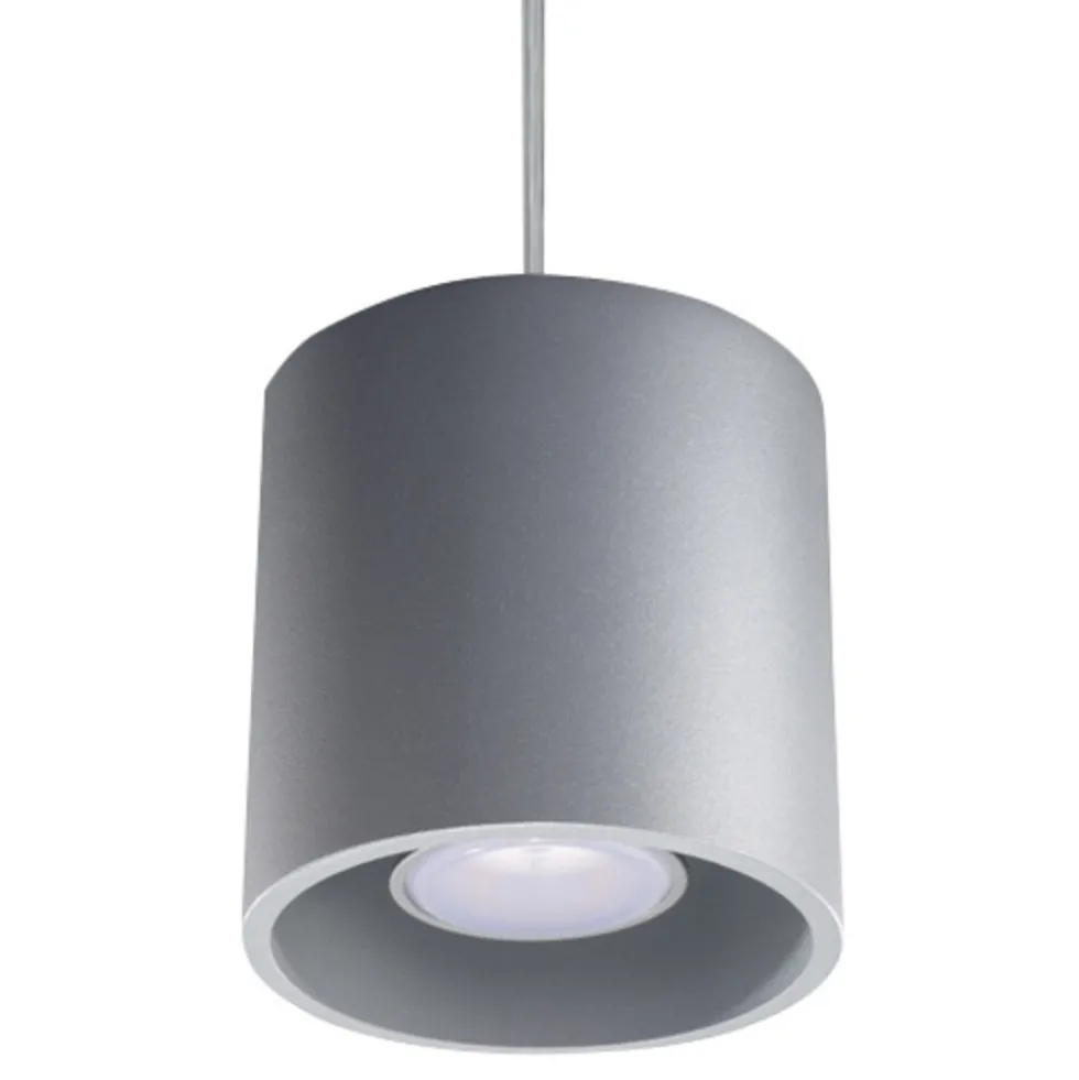 Hängeleuchte ORBIS 1 Grau - 1x GU10 Fassung - max. 40W - exkl. LED's