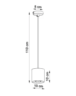 Hängeleuchte ORBIS 1 Weiß - 1x GU10 Fassung - max. 40W - exkl. LED's
