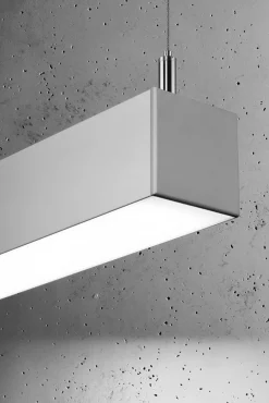 Hängeleuchte PINNE 150 Grau - 39W - 7200Lm - 4000K Neutralweiß