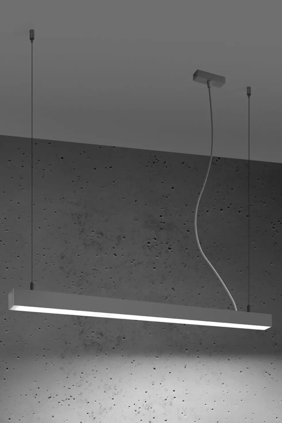 Hängeleuchte PINNE 90 Grau - 25W - 4600Lm - 4000K Neutralweiß