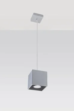 Hängeleuchte QUAD 1 Grau - 1x GU10 Fassung - max. 40W - exkl. LED's