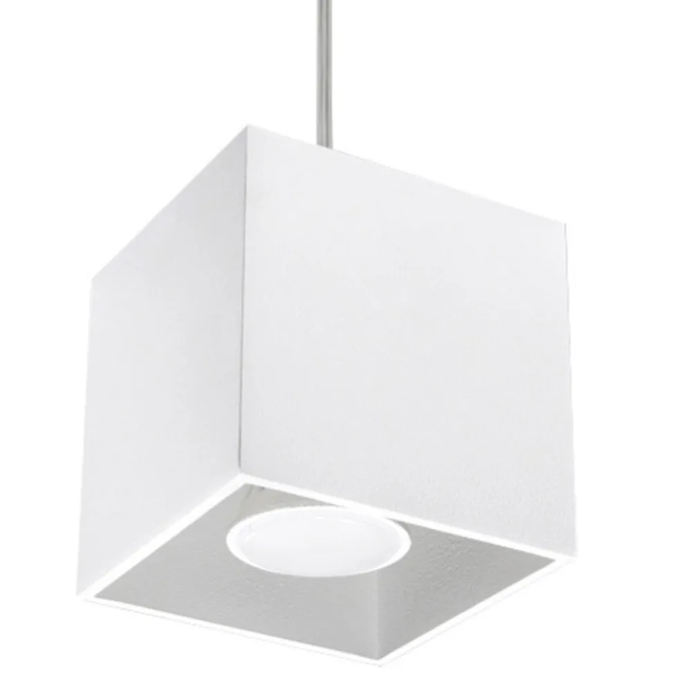 Hängeleuchte QUAD 1 Weiß - 1x GU10 Fassung - max. 40W - exkl. LED's