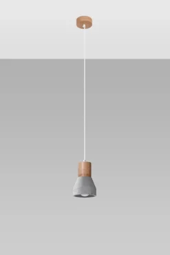 Hängeleuchte QUBIC Grau - 1x E27 Fassung - max. 60W - exkl. LED's