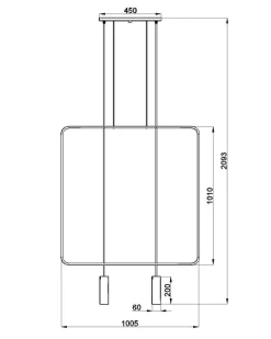 Hängeleuchte RANA 2 Schwarz - 2x GU10 Fassung - max. 2x40W - exkl. LED's
