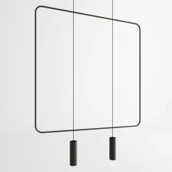 Hängeleuchte RANA 2 Schwarz - 2x GU10 Fassung - max. 2x40W - exkl. LED's