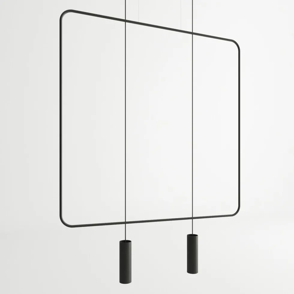 Hängeleuchte RANA 2 Schwarz - 2x GU10 Fassung - max. 2x40W - exkl. LED's