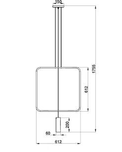 Hängeleuchte RANA 1 Schwarz - 1x GU10 Fassung - max. 40W - exkl. LED's