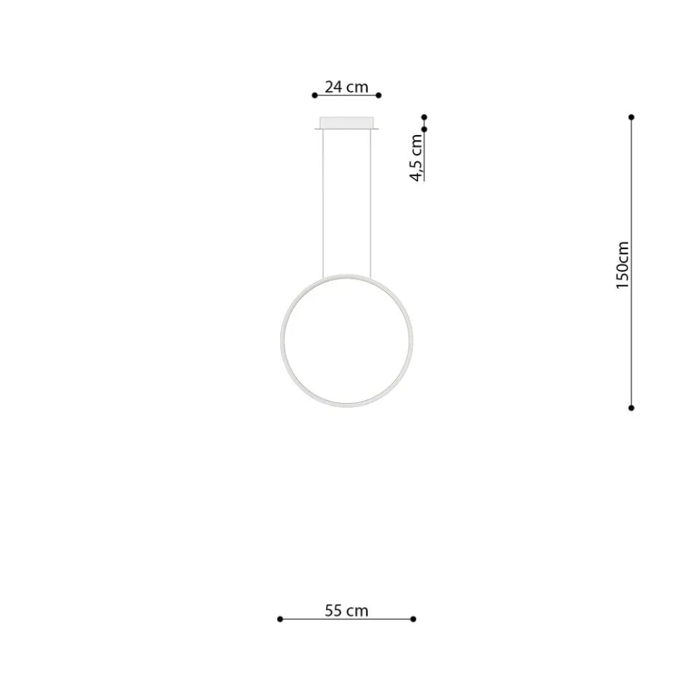 Hängeleuchte RIO 55 Weiß - 30W - 3870Lm - 4000K Neutralweiß