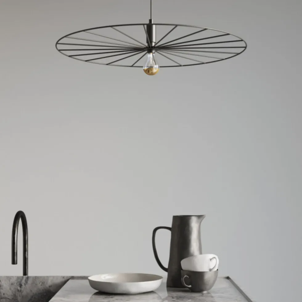 Hängeleuchte SIRKEL 60 Schwarz - 1x E27 Fassung - max. 60W - exkl. LED's